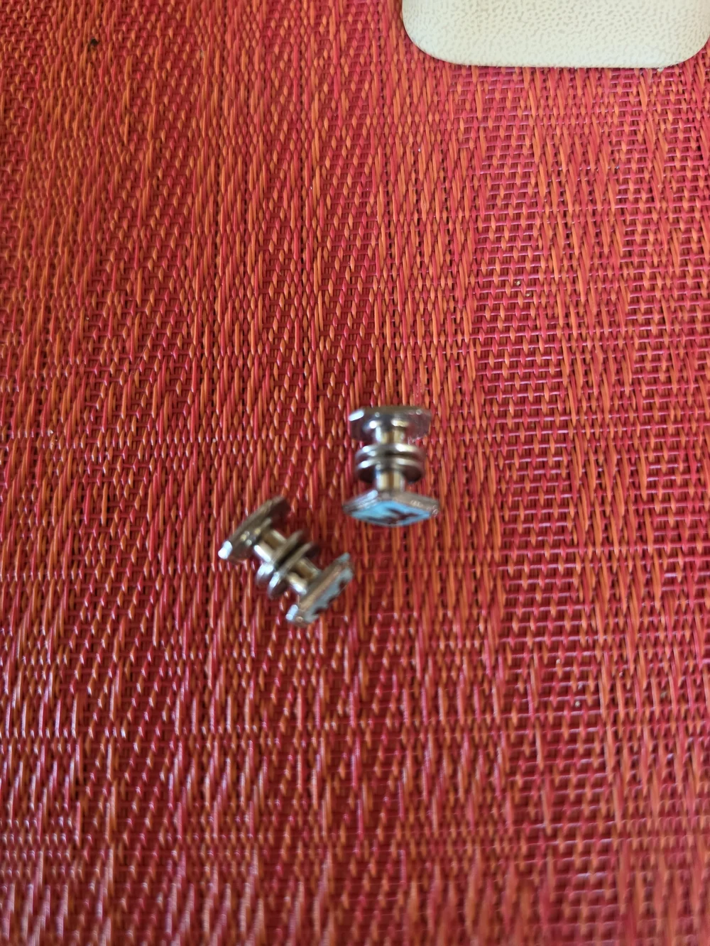 Vintage Turquoise & Black Enamel Cufflinks Pull Apart Initials Masonic EUC